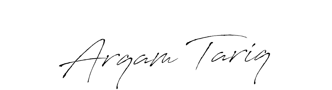 How to make Arqam Tariq signature? Antro_Vectra is a professional autograph style. Create handwritten signature for Arqam Tariq name. Arqam Tariq signature style 6 images and pictures png