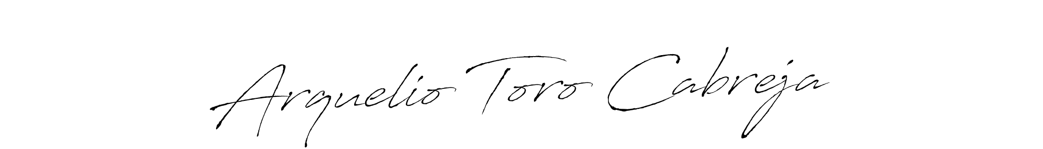 Create a beautiful signature design for name Arquelio Toro Cabreja. With this signature (Antro_Vectra) fonts, you can make a handwritten signature for free. Arquelio Toro Cabreja signature style 6 images and pictures png