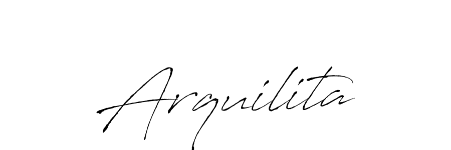Design your own signature with our free online signature maker. With this signature software, you can create a handwritten (Antro_Vectra) signature for name Arquilita. Arquilita signature style 6 images and pictures png
