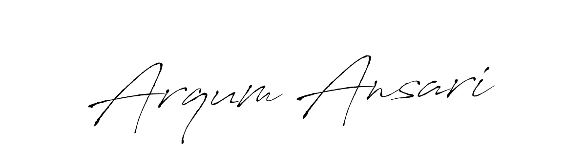 Create a beautiful signature design for name Arqum Ansari. With this signature (Antro_Vectra) fonts, you can make a handwritten signature for free. Arqum Ansari signature style 6 images and pictures png