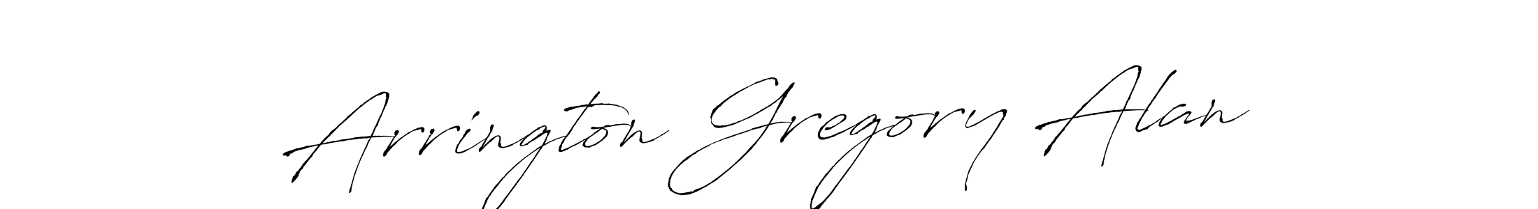 How to make Arrington Gregory Alan name signature. Use Antro_Vectra style for creating short signs online. This is the latest handwritten sign. Arrington Gregory Alan signature style 6 images and pictures png