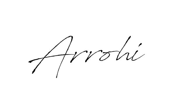 Design your own signature with our free online signature maker. With this signature software, you can create a handwritten (Antro_Vectra) signature for name Arrohi. Arrohi signature style 6 images and pictures png