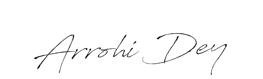 Similarly Antro_Vectra is the best handwritten signature design. Signature creator online .You can use it as an online autograph creator for name Arrohi Dey. Arrohi Dey signature style 6 images and pictures png