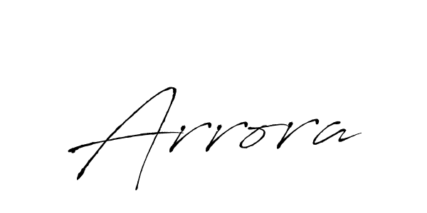 You should practise on your own different ways (Antro_Vectra) to write your name (Arrora) in signature. don't let someone else do it for you. Arrora signature style 6 images and pictures png