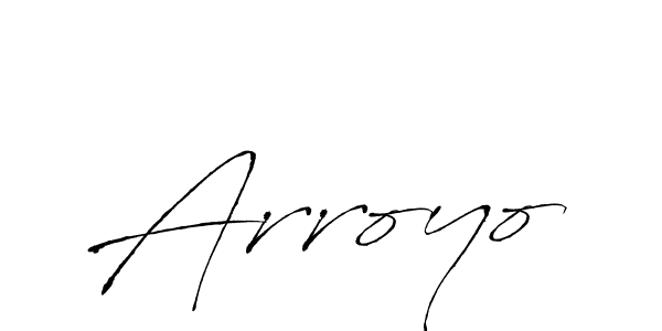 Make a beautiful signature design for name Arroyo. With this signature (Antro_Vectra) style, you can create a handwritten signature for free. Arroyo signature style 6 images and pictures png