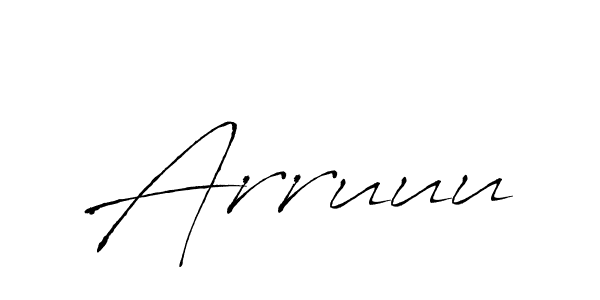 Antro_Vectra is a professional signature style that is perfect for those who want to add a touch of class to their signature. It is also a great choice for those who want to make their signature more unique. Get Arruuu name to fancy signature for free. Arruuu signature style 6 images and pictures png