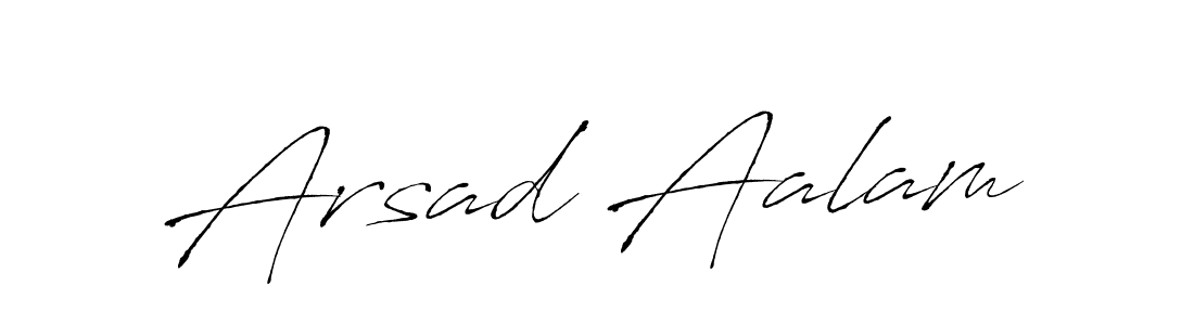 Arsad Aalam stylish signature style. Best Handwritten Sign (Antro_Vectra) for my name. Handwritten Signature Collection Ideas for my name Arsad Aalam. Arsad Aalam signature style 6 images and pictures png