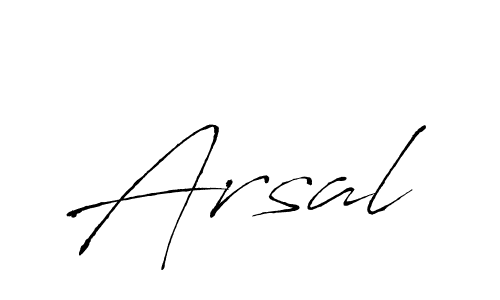 Arsal stylish signature style. Best Handwritten Sign (Antro_Vectra) for my name. Handwritten Signature Collection Ideas for my name Arsal. Arsal signature style 6 images and pictures png