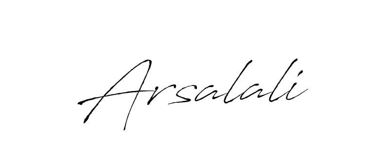 Make a beautiful signature design for name Arsalali. With this signature (Antro_Vectra) style, you can create a handwritten signature for free. Arsalali signature style 6 images and pictures png