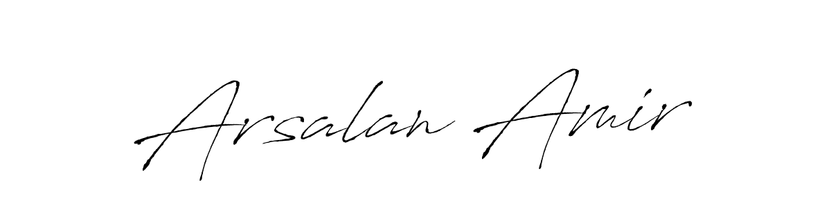 Make a beautiful signature design for name Arsalan Amir. With this signature (Antro_Vectra) style, you can create a handwritten signature for free. Arsalan Amir signature style 6 images and pictures png