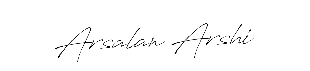 How to make Arsalan Arshi signature? Antro_Vectra is a professional autograph style. Create handwritten signature for Arsalan Arshi name. Arsalan Arshi signature style 6 images and pictures png