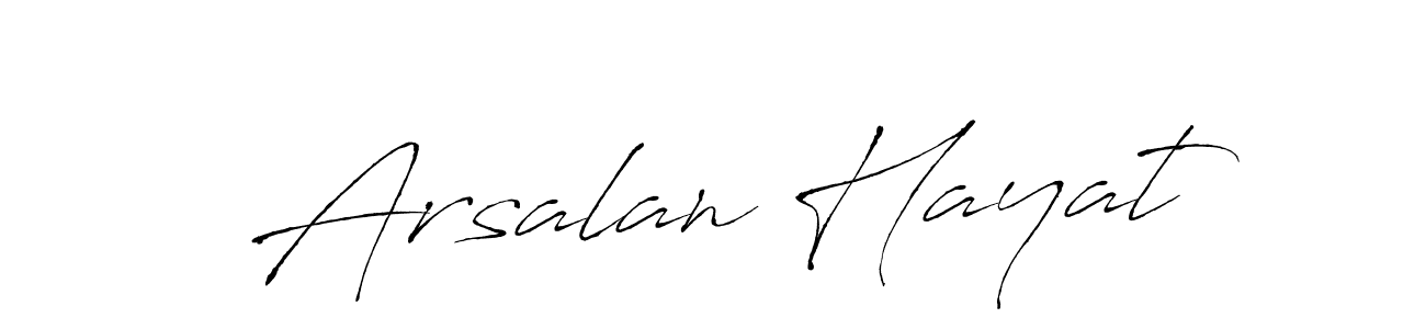 You should practise on your own different ways (Antro_Vectra) to write your name (Arsalan Hayat) in signature. don't let someone else do it for you. Arsalan Hayat signature style 6 images and pictures png