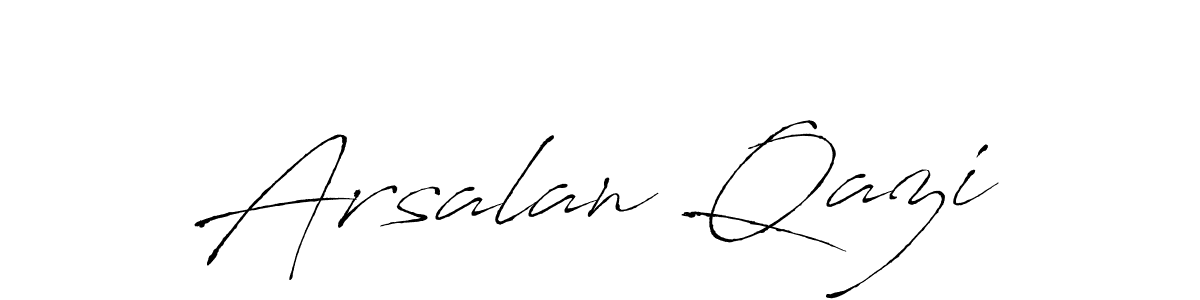 Arsalan Qazi stylish signature style. Best Handwritten Sign (Antro_Vectra) for my name. Handwritten Signature Collection Ideas for my name Arsalan Qazi. Arsalan Qazi signature style 6 images and pictures png