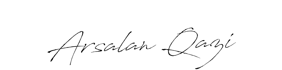 Arsalan Qazi stylish signature style. Best Handwritten Sign (Antro_Vectra) for my name. Handwritten Signature Collection Ideas for my name Arsalan Qazi. Arsalan Qazi signature style 6 images and pictures png