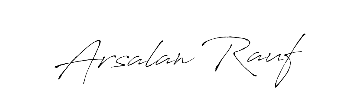 Create a beautiful signature design for name Arsalan Rauf. With this signature (Antro_Vectra) fonts, you can make a handwritten signature for free. Arsalan Rauf signature style 6 images and pictures png