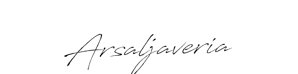 Make a beautiful signature design for name Arsaljaveria. With this signature (Antro_Vectra) style, you can create a handwritten signature for free. Arsaljaveria signature style 6 images and pictures png