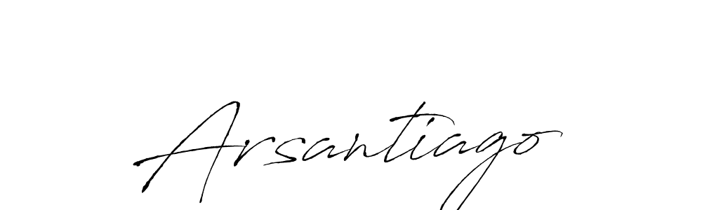 Design your own signature with our free online signature maker. With this signature software, you can create a handwritten (Antro_Vectra) signature for name Arsantiago. Arsantiago signature style 6 images and pictures png