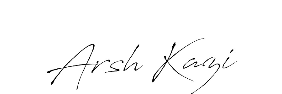 if you are searching for the best signature style for your name Arsh Kazi. so please give up your signature search. here we have designed multiple signature styles  using Antro_Vectra. Arsh Kazi signature style 6 images and pictures png