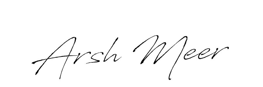 Create a beautiful signature design for name Arsh Meer. With this signature (Antro_Vectra) fonts, you can make a handwritten signature for free. Arsh Meer signature style 6 images and pictures png