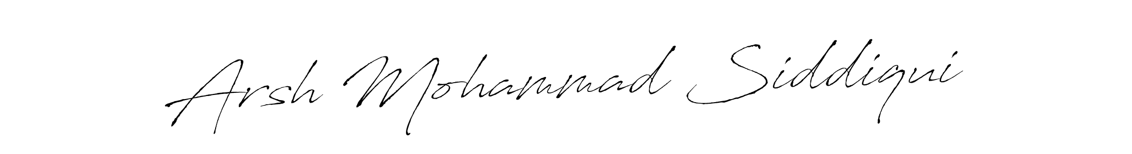 Also You can easily find your signature by using the search form. We will create Arsh Mohammad Siddiqui name handwritten signature images for you free of cost using Antro_Vectra sign style. Arsh Mohammad Siddiqui signature style 6 images and pictures png