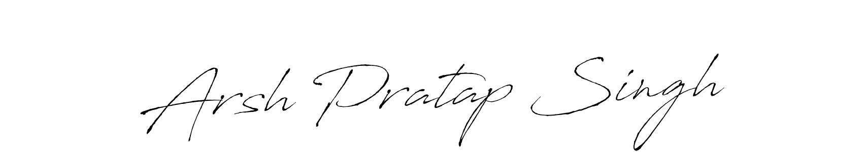 Also we have Arsh Pratap Singh name is the best signature style. Create professional handwritten signature collection using Antro_Vectra autograph style. Arsh Pratap Singh signature style 6 images and pictures png