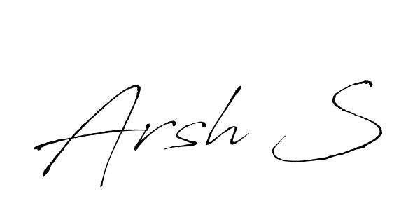 Make a beautiful signature design for name Arsh S. Use this online signature maker to create a handwritten signature for free. Arsh S signature style 6 images and pictures png