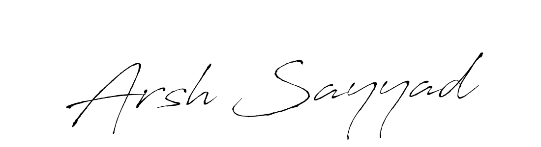 This is the best signature style for the Arsh Sayyad name. Also you like these signature font (Antro_Vectra). Mix name signature. Arsh Sayyad signature style 6 images and pictures png