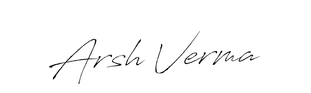 if you are searching for the best signature style for your name Arsh Verma. so please give up your signature search. here we have designed multiple signature styles  using Antro_Vectra. Arsh Verma signature style 6 images and pictures png