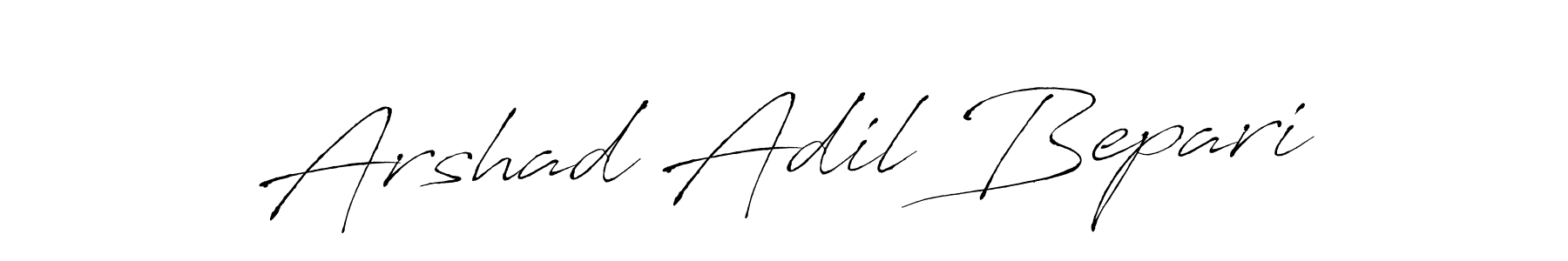 Make a beautiful signature design for name Arshad Adil Bepari. With this signature (Antro_Vectra) style, you can create a handwritten signature for free. Arshad Adil Bepari signature style 6 images and pictures png