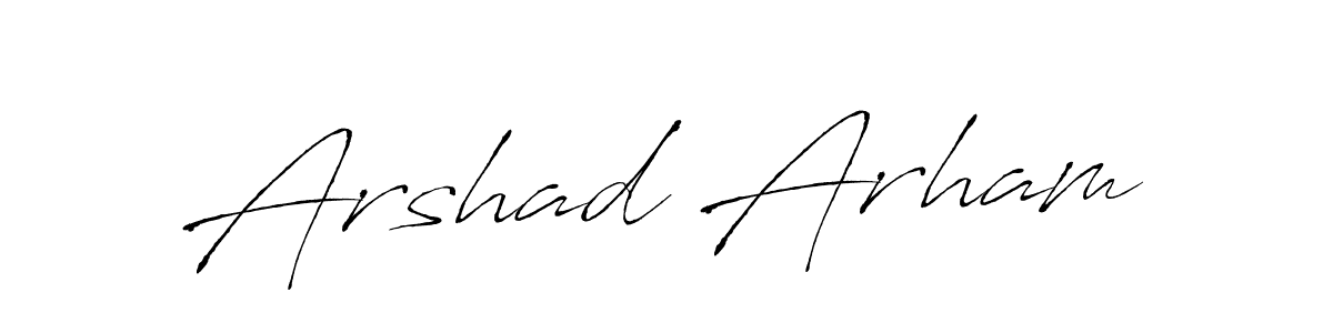 if you are searching for the best signature style for your name Arshad Arham. so please give up your signature search. here we have designed multiple signature styles  using Antro_Vectra. Arshad Arham signature style 6 images and pictures png