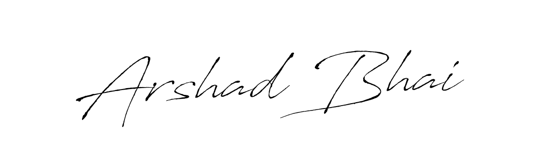 Make a beautiful signature design for name Arshad Bhai. With this signature (Antro_Vectra) style, you can create a handwritten signature for free. Arshad Bhai signature style 6 images and pictures png