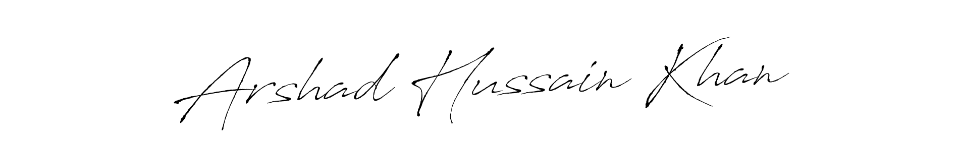 Arshad Hussain Khan stylish signature style. Best Handwritten Sign (Antro_Vectra) for my name. Handwritten Signature Collection Ideas for my name Arshad Hussain Khan. Arshad Hussain Khan signature style 6 images and pictures png
