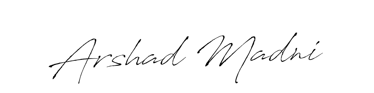 Make a beautiful signature design for name Arshad Madni. With this signature (Antro_Vectra) style, you can create a handwritten signature for free. Arshad Madni signature style 6 images and pictures png