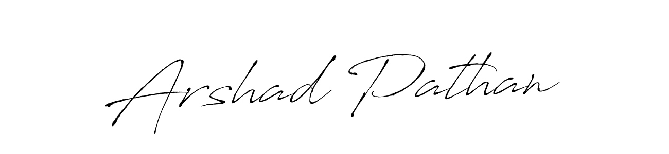 Arshad Pathan stylish signature style. Best Handwritten Sign (Antro_Vectra) for my name. Handwritten Signature Collection Ideas for my name Arshad Pathan. Arshad Pathan signature style 6 images and pictures png