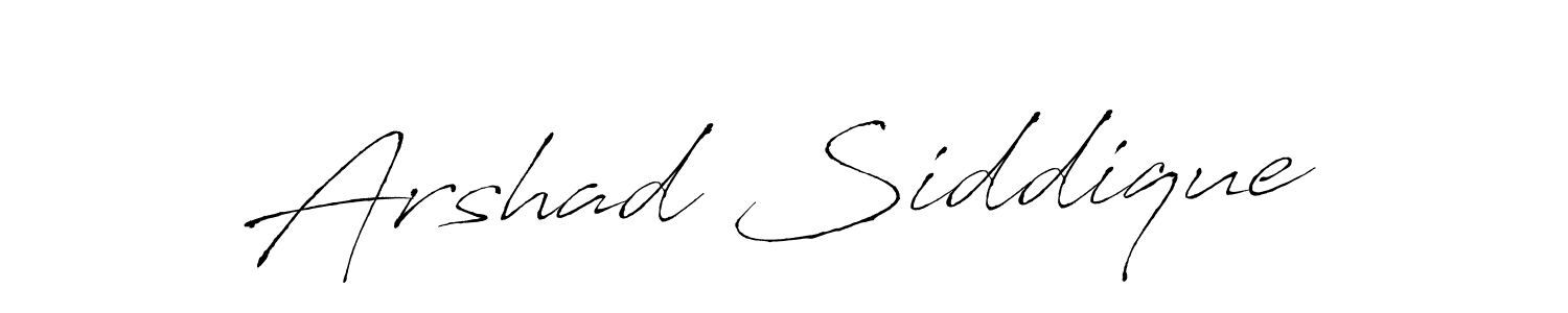 Use a signature maker to create a handwritten signature online. With this signature software, you can design (Antro_Vectra) your own signature for name Arshad Siddique. Arshad Siddique signature style 6 images and pictures png