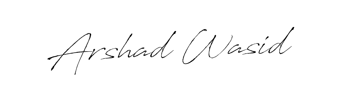 Use a signature maker to create a handwritten signature online. With this signature software, you can design (Antro_Vectra) your own signature for name Arshad Wasid. Arshad Wasid signature style 6 images and pictures png