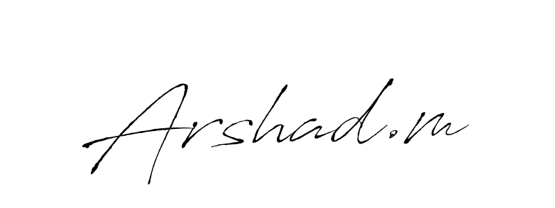 if you are searching for the best signature style for your name Arshad.m. so please give up your signature search. here we have designed multiple signature styles  using Antro_Vectra. Arshad.m signature style 6 images and pictures png