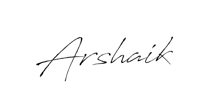 How to make Arshaik name signature. Use Antro_Vectra style for creating short signs online. This is the latest handwritten sign. Arshaik signature style 6 images and pictures png