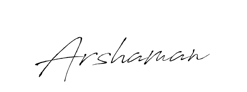 Create a beautiful signature design for name Arshaman. With this signature (Antro_Vectra) fonts, you can make a handwritten signature for free. Arshaman signature style 6 images and pictures png