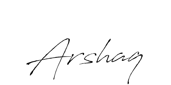 How to make Arshaq name signature. Use Antro_Vectra style for creating short signs online. This is the latest handwritten sign. Arshaq signature style 6 images and pictures png