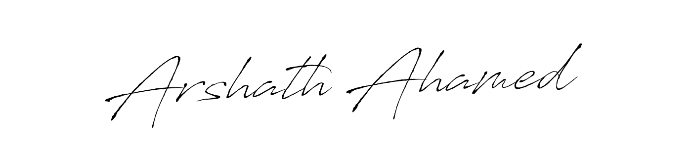 The best way (Antro_Vectra) to make a short signature is to pick only two or three words in your name. The name Arshath Ahamed include a total of six letters. For converting this name. Arshath Ahamed signature style 6 images and pictures png