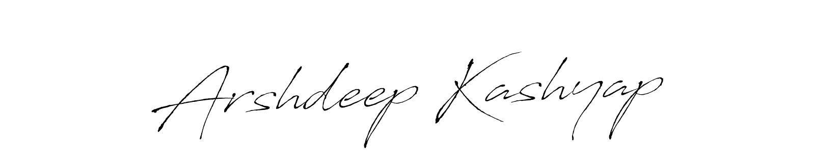 Make a beautiful signature design for name Arshdeep Kashyap. With this signature (Antro_Vectra) style, you can create a handwritten signature for free. Arshdeep Kashyap signature style 6 images and pictures png