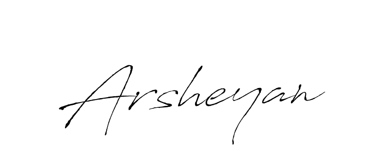 Design your own signature with our free online signature maker. With this signature software, you can create a handwritten (Antro_Vectra) signature for name Arsheyan. Arsheyan signature style 6 images and pictures png