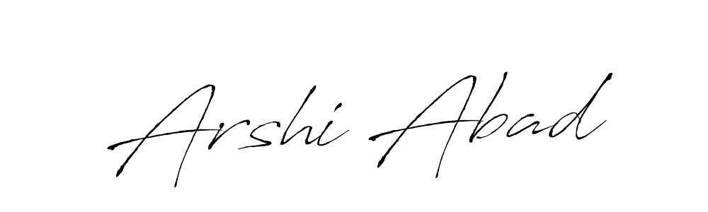 This is the best signature style for the Arshi Abad name. Also you like these signature font (Antro_Vectra). Mix name signature. Arshi Abad signature style 6 images and pictures png