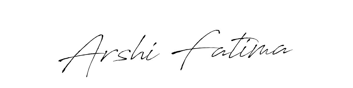Make a beautiful signature design for name Arshi Fatima. With this signature (Antro_Vectra) style, you can create a handwritten signature for free. Arshi Fatima signature style 6 images and pictures png
