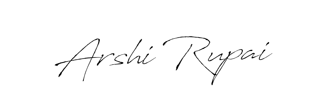 Create a beautiful signature design for name Arshi Rupai. With this signature (Antro_Vectra) fonts, you can make a handwritten signature for free. Arshi Rupai signature style 6 images and pictures png