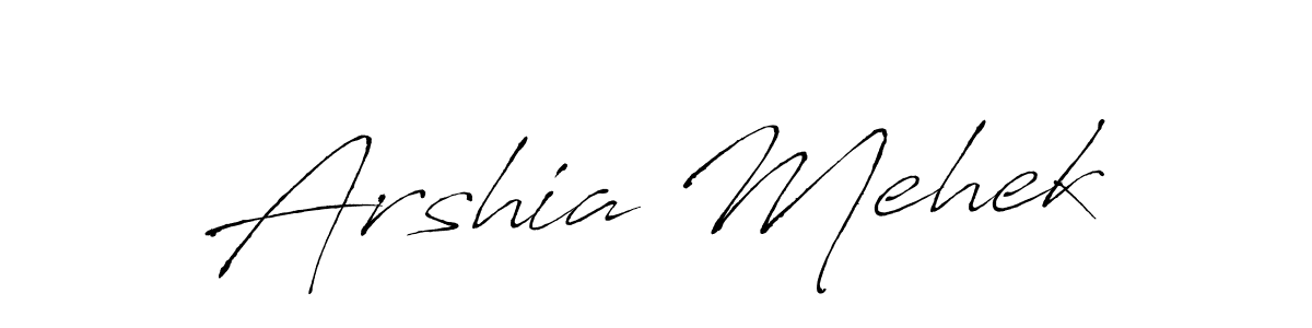 Make a beautiful signature design for name Arshia Mehek. Use this online signature maker to create a handwritten signature for free. Arshia Mehek signature style 6 images and pictures png