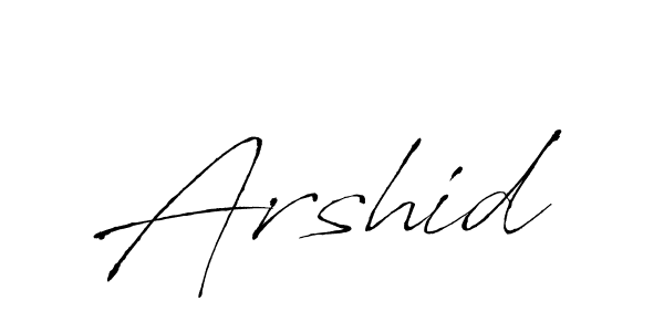 Create a beautiful signature design for name Arshid. With this signature (Antro_Vectra) fonts, you can make a handwritten signature for free. Arshid signature style 6 images and pictures png