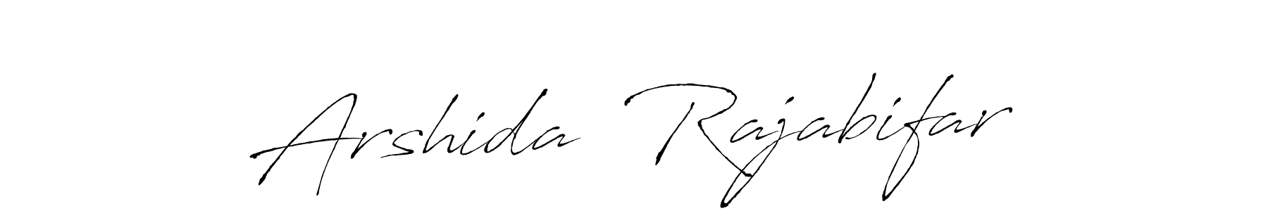 It looks lik you need a new signature style for name Arshida  Rajabifar. Design unique handwritten (Antro_Vectra) signature with our free signature maker in just a few clicks. Arshida  Rajabifar signature style 6 images and pictures png