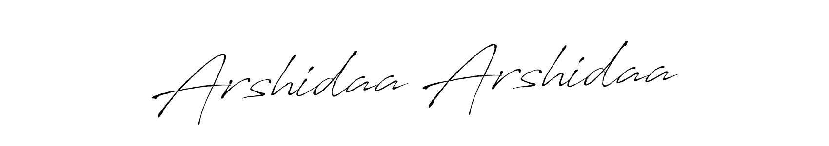 Make a beautiful signature design for name Arshidaa Arshidaa. Use this online signature maker to create a handwritten signature for free. Arshidaa Arshidaa signature style 6 images and pictures png